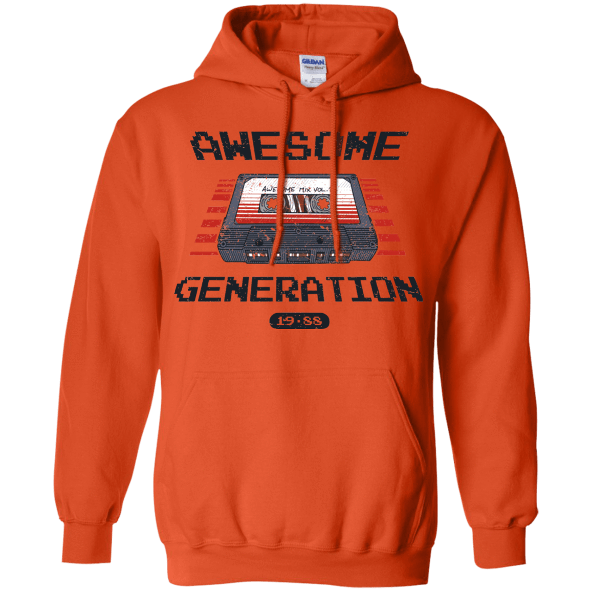 Sweatshirts Orange / Small Awesome Generation Pullover Hoodie