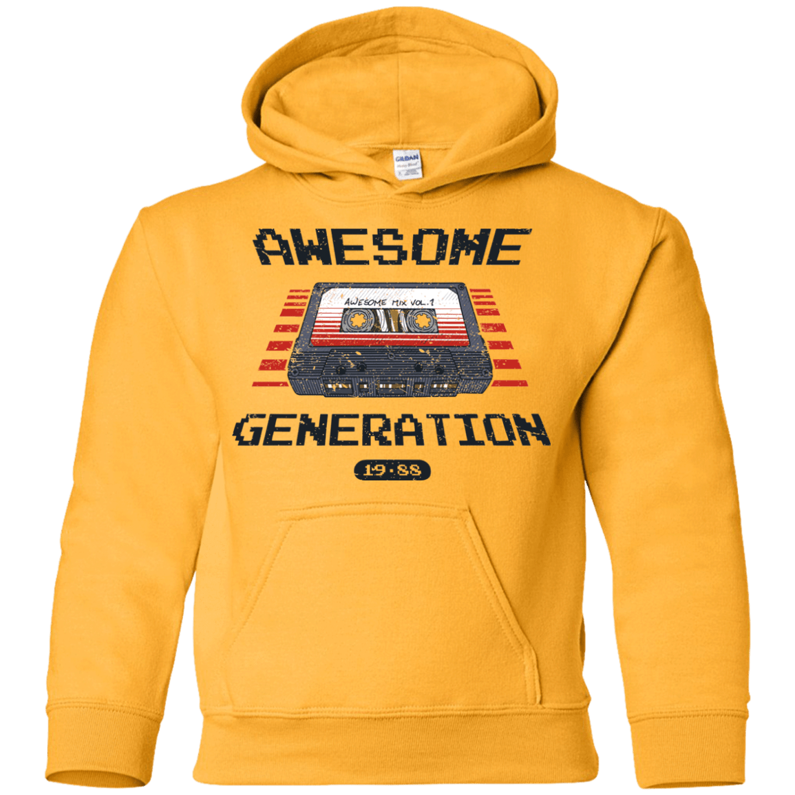 Sweatshirts Gold / YS Awesome Generation Youth Hoodie