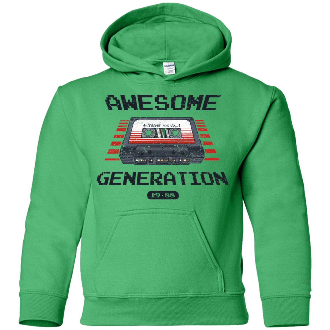 Sweatshirts Irish Green / YS Awesome Generation Youth Hoodie