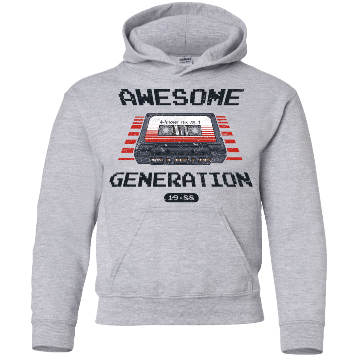 Sweatshirts Sport Grey / YS Awesome Generation Youth Hoodie