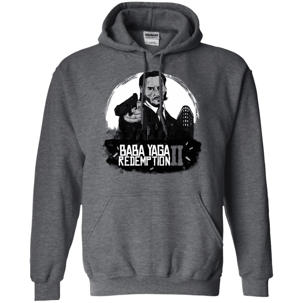 Sweatshirts Dark Heather / S Baba Yaga Redeption Pullover Hoodie