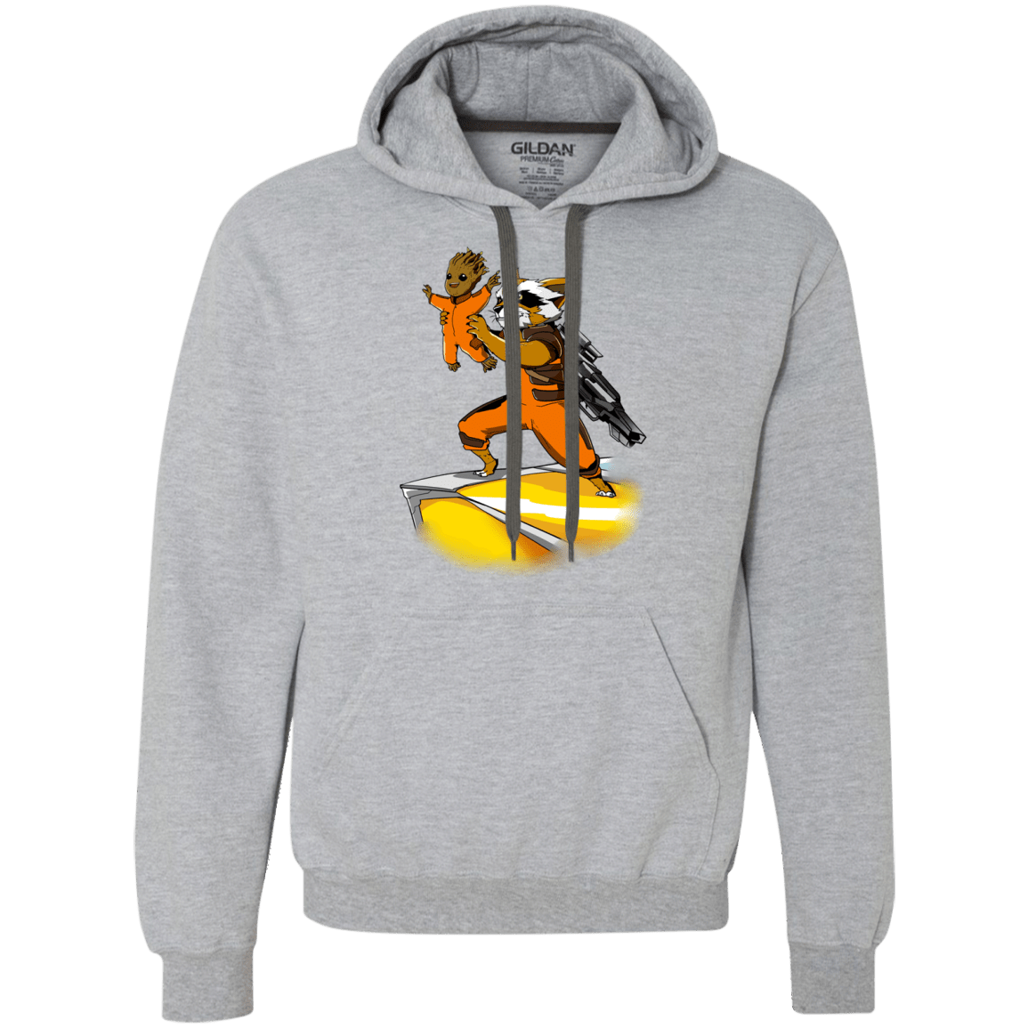 Sweatshirts Sport Grey / Small Baby Groot Premium Fleece Hoodie