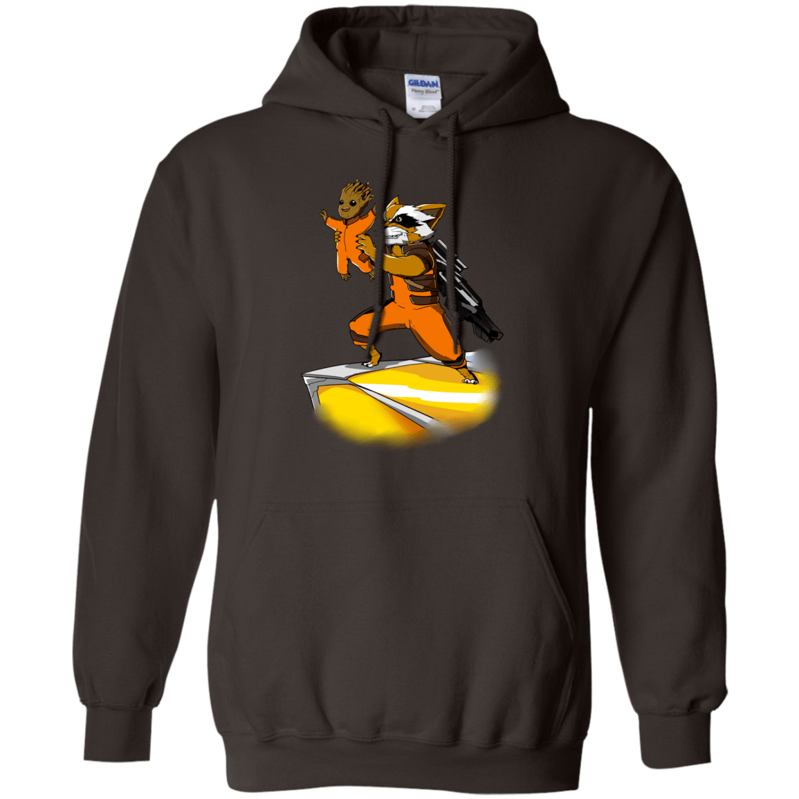 Sweatshirts Dark Chocolate / Small Baby Groot Pullover Hoodie