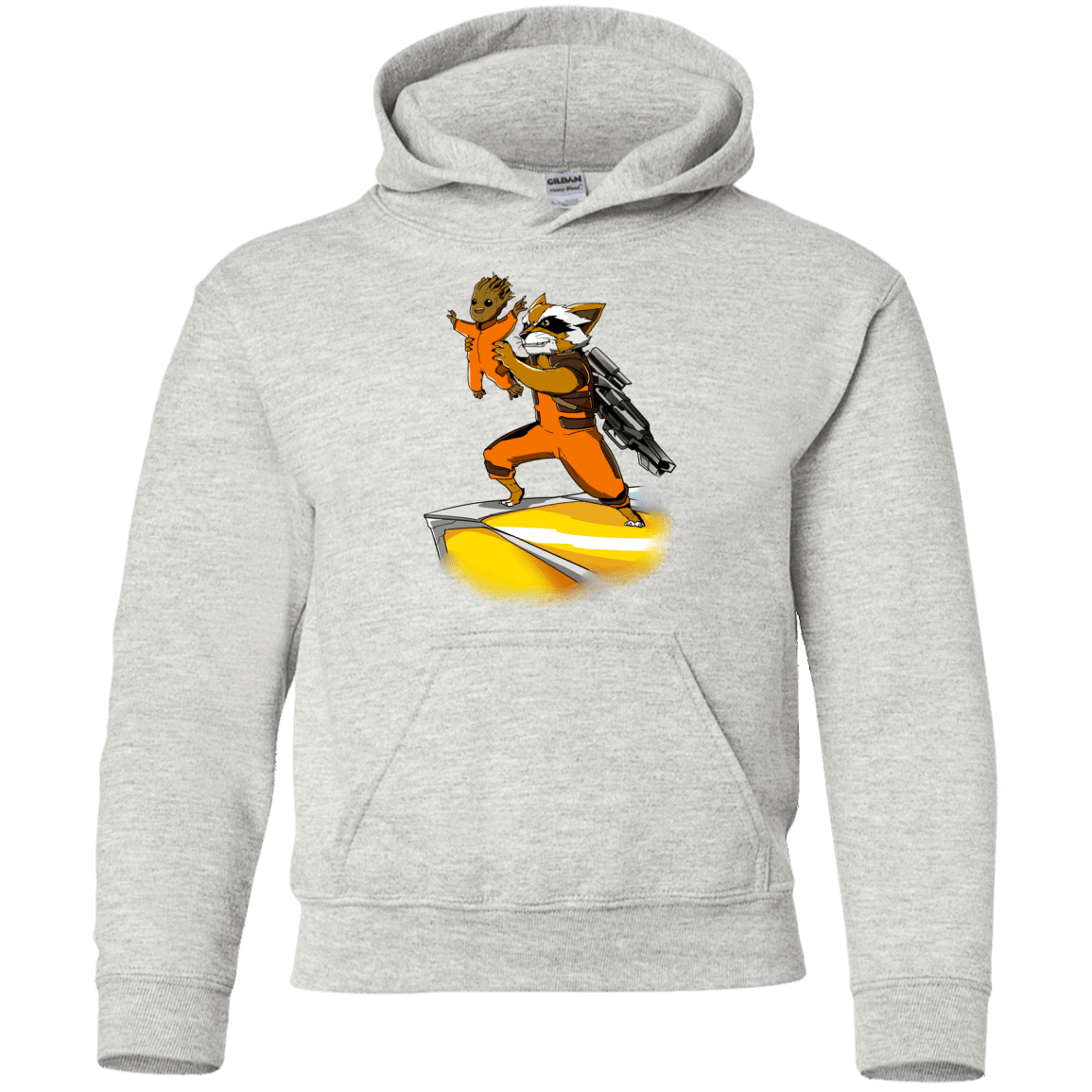 Sweatshirts Ash / YS Baby Groot Youth Hoodie