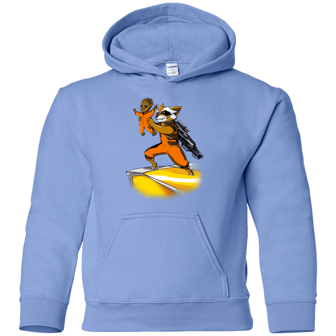 Sweatshirts Carolina Blue / YS Baby Groot Youth Hoodie