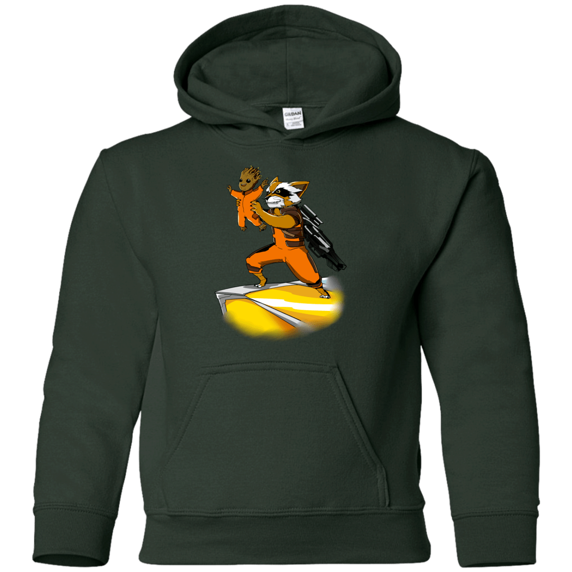 Sweatshirts Forest Green / YS Baby Groot Youth Hoodie