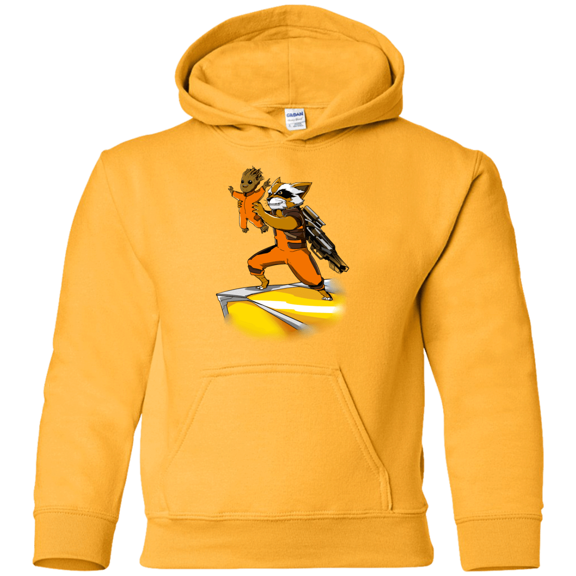 Sweatshirts Gold / YS Baby Groot Youth Hoodie