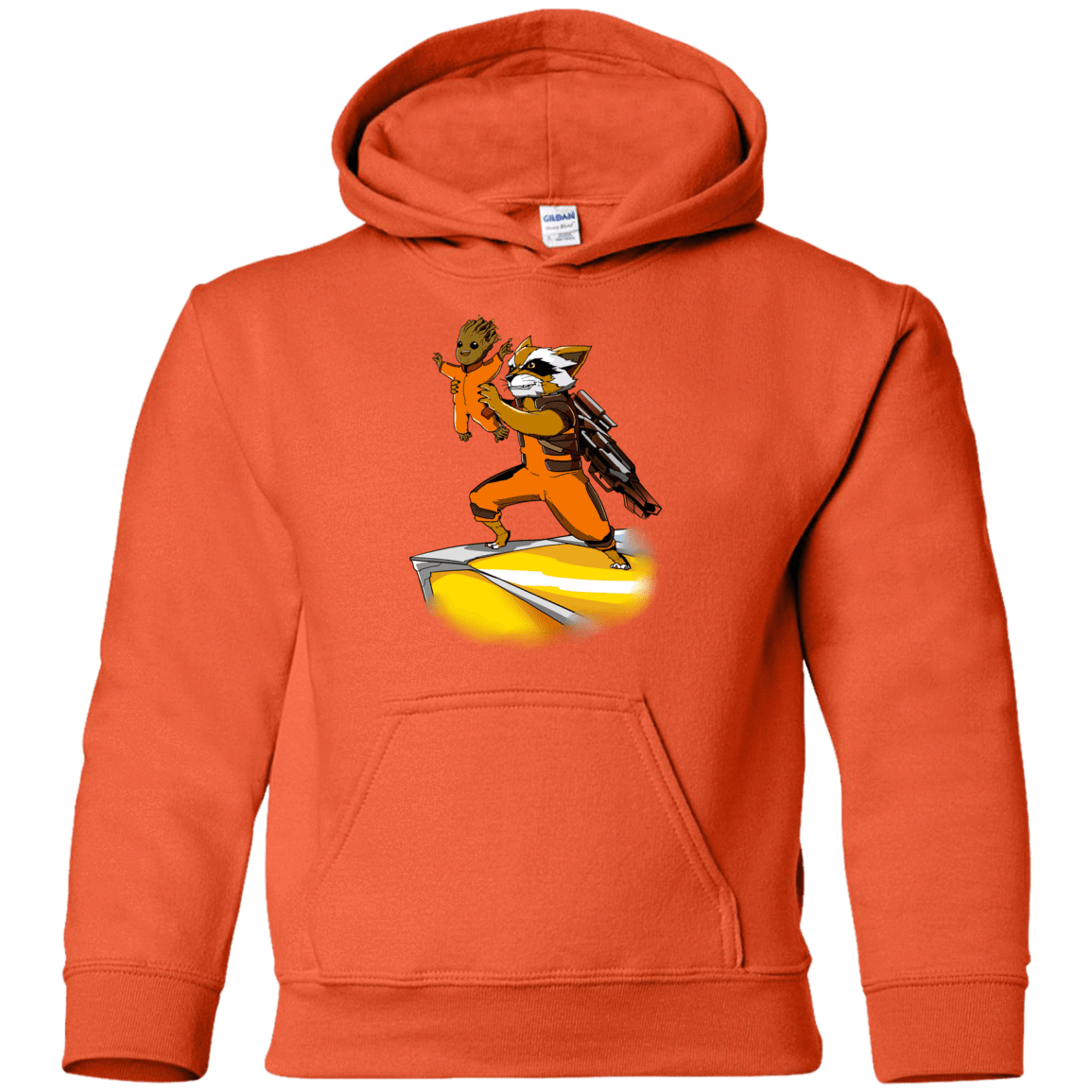 Sweatshirts Orange / YS Baby Groot Youth Hoodie