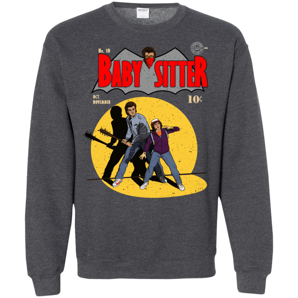 Sweatshirts Dark Heather / S Babysitter Batman Crewneck Sweatshirt