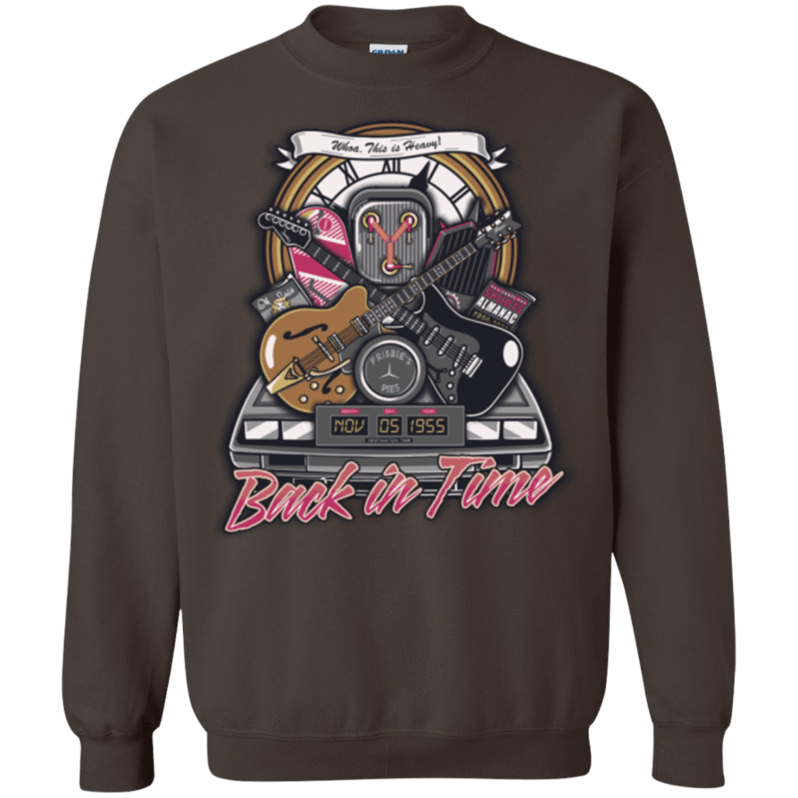 Sweatshirts Dark Chocolate / Small Back in time Crewneck Sweatshirt