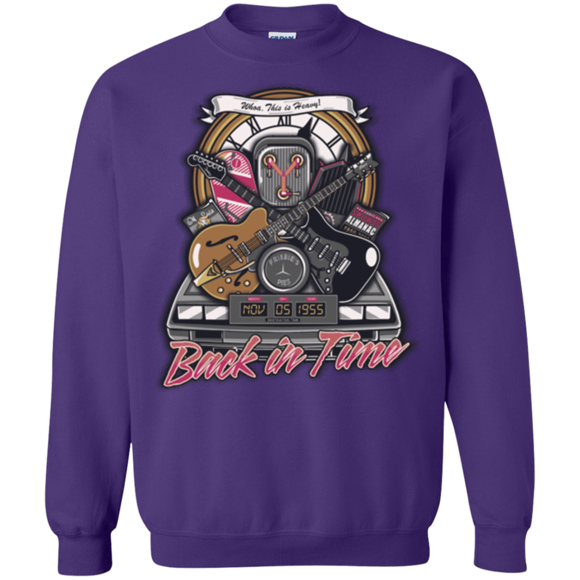 Sweatshirts Purple / Small Back in time Crewneck Sweatshirt