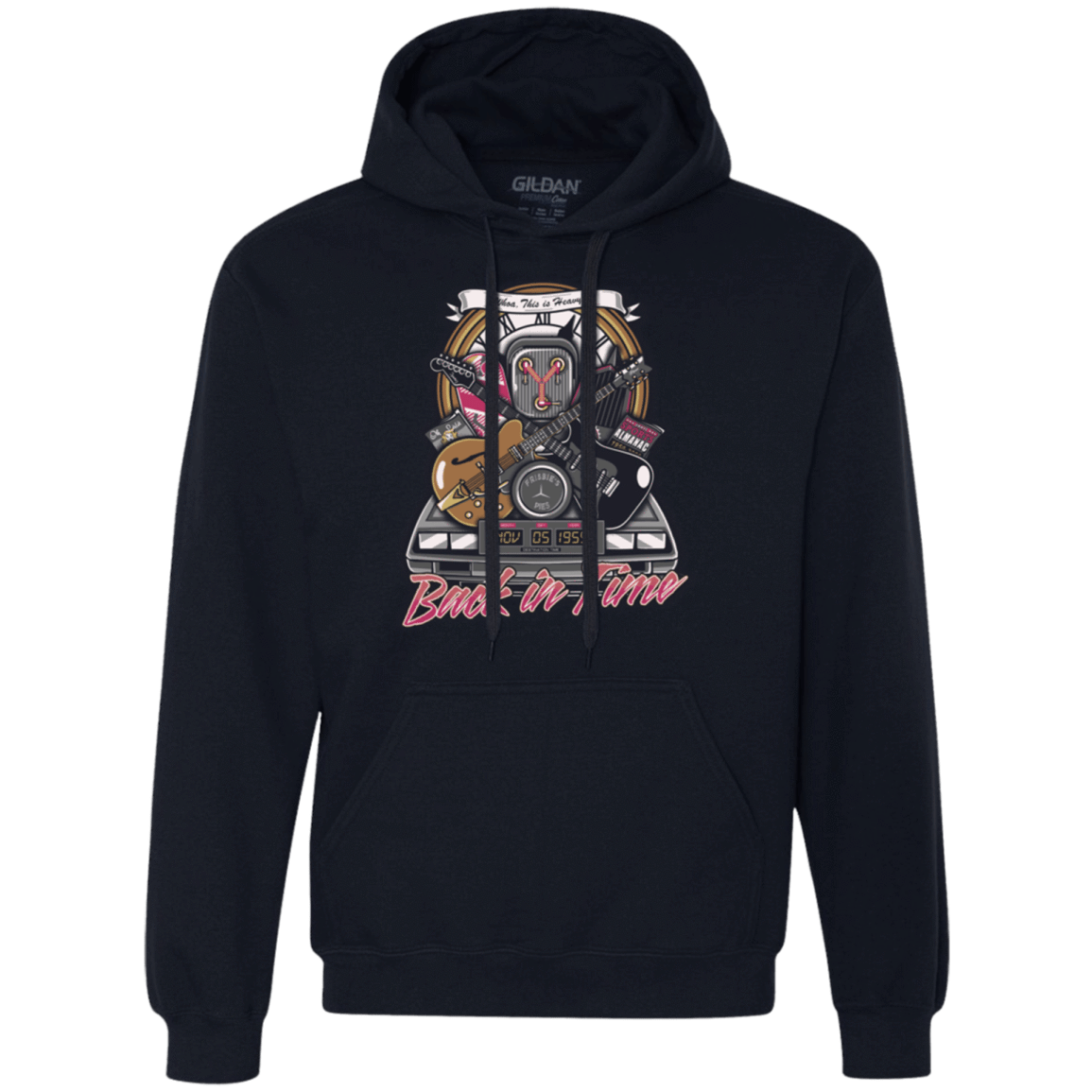Sweatshirts Navy / Small Back in time Premium Fleece Hoodie