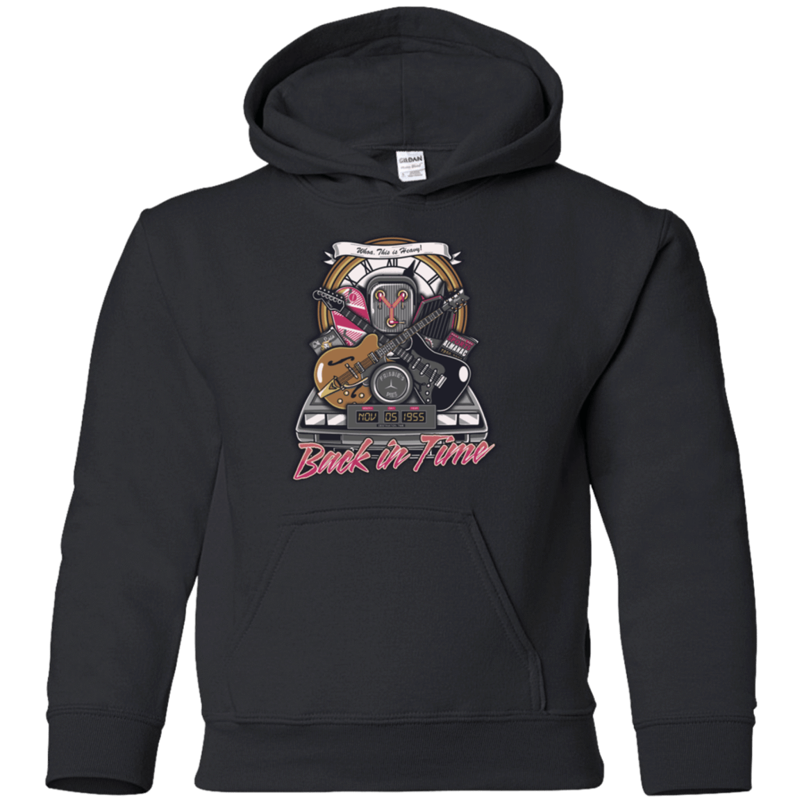 Sweatshirts Black / YS Back in time Youth Hoodie