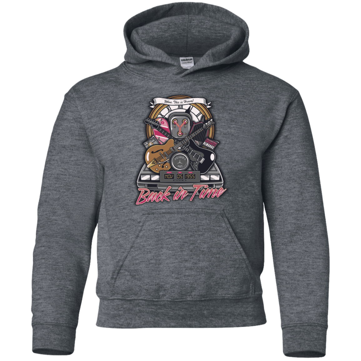 Sweatshirts Dark Heather / YS Back in time Youth Hoodie