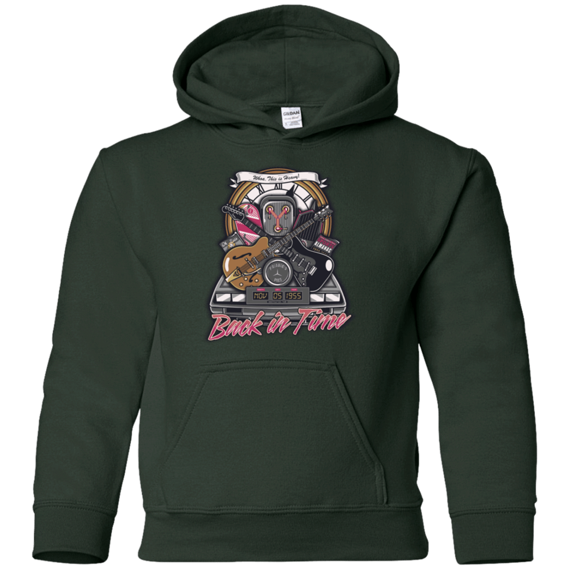 Sweatshirts Forest Green / YS Back in time Youth Hoodie