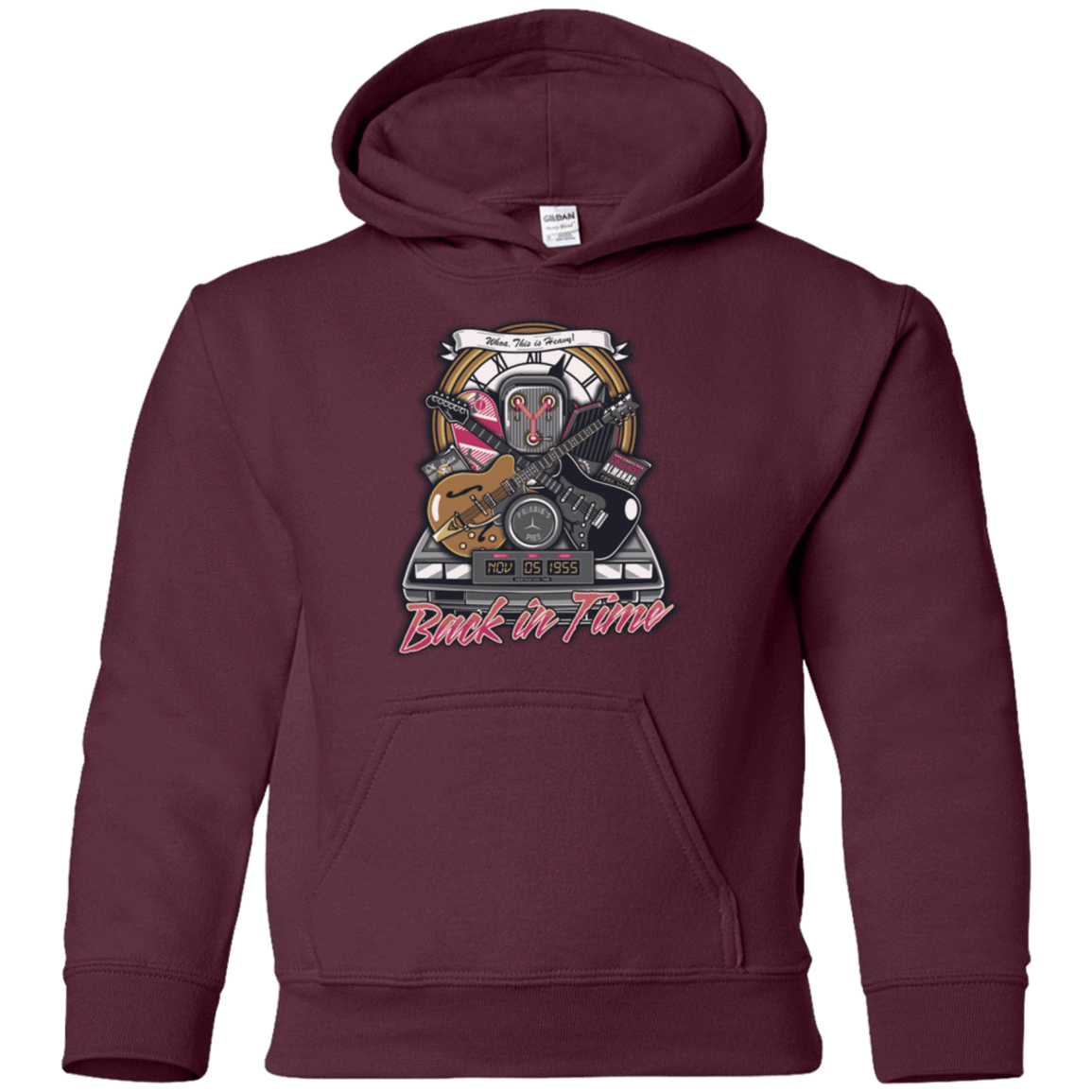 Sweatshirts Maroon / YS Back in time Youth Hoodie