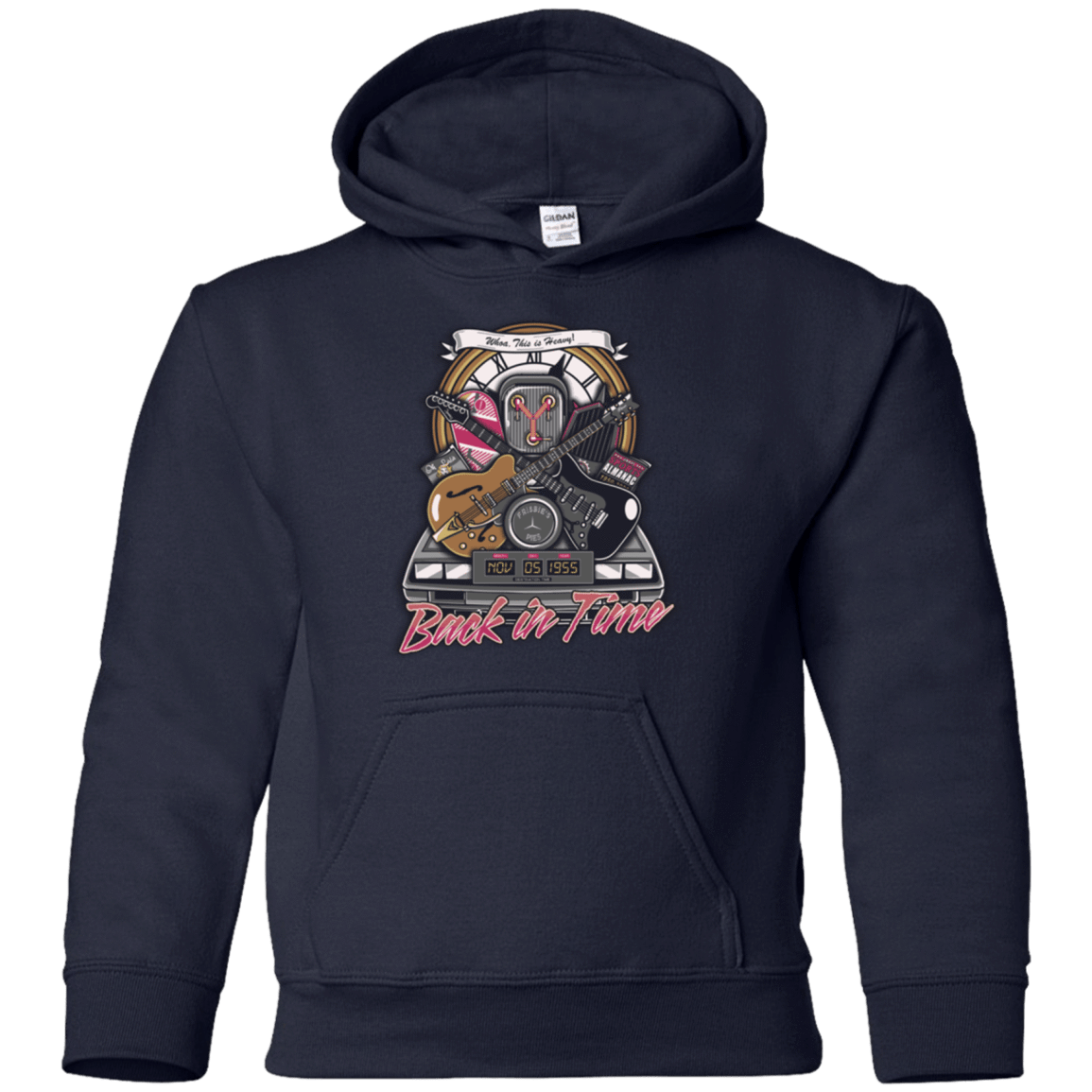 Sweatshirts Navy / YS Back in time Youth Hoodie