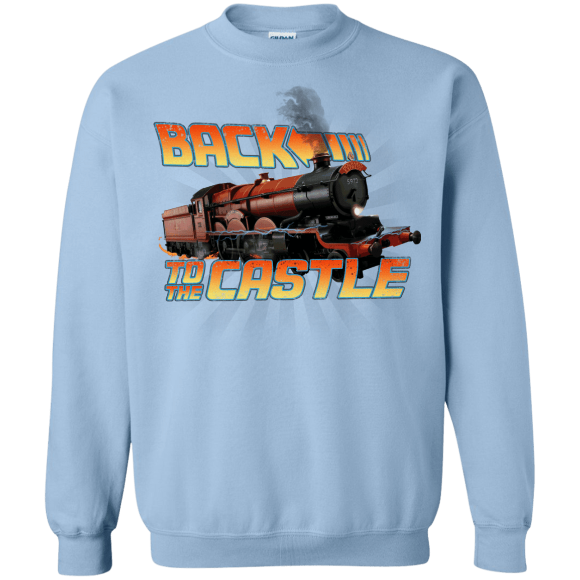 Sweatshirts Light Blue / Small Back to the Castle Crewneck Sweatshirt