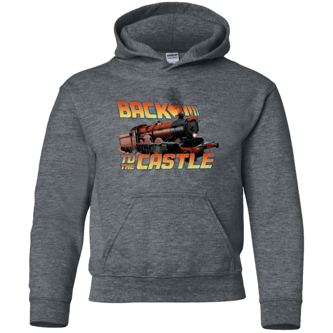 Sweatshirts Dark Heather / YS Back to the Castle Youth Hoodie