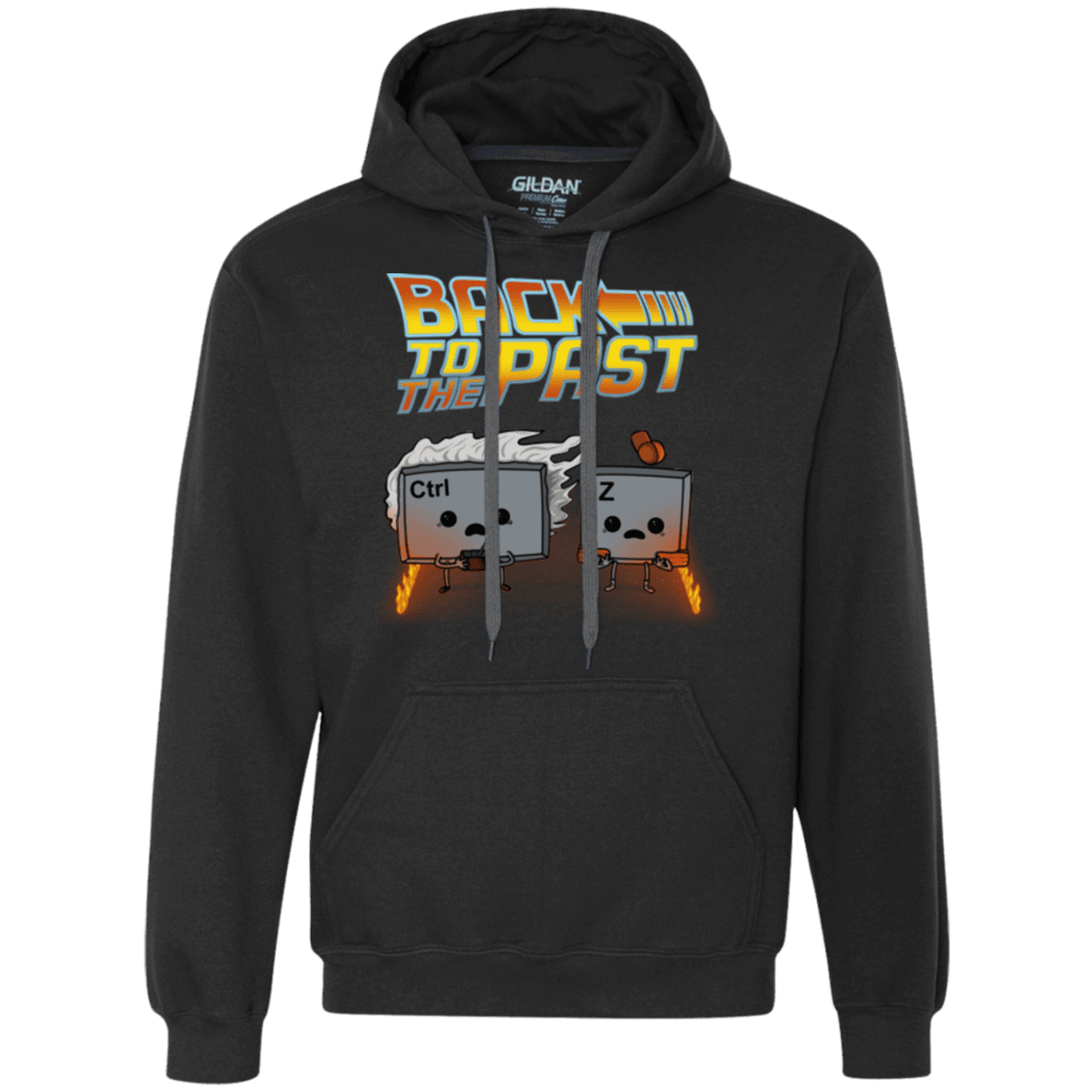 Sweatshirts Black / Small Back To The Past Premium Fleece Hoodie