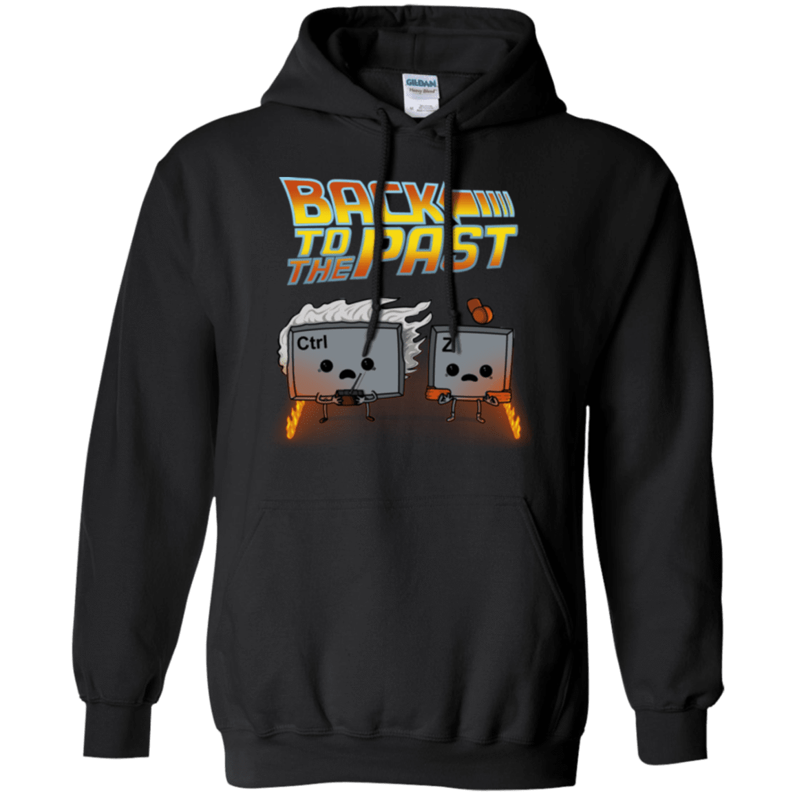 Sweatshirts Black / Small Back To The Past Pullover Hoodie