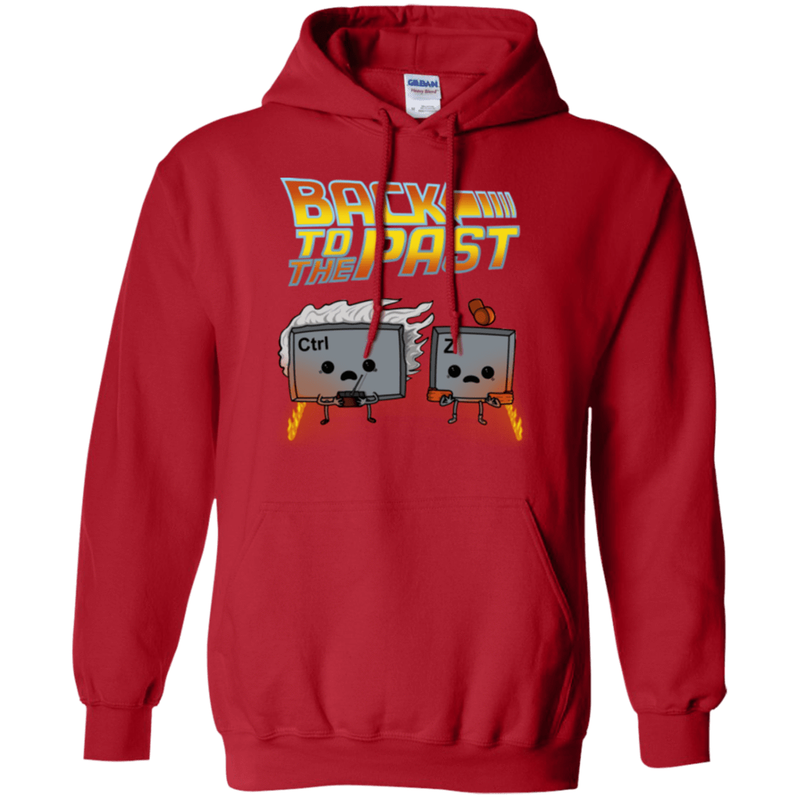 Sweatshirts Red / Small Back To The Past Pullover Hoodie