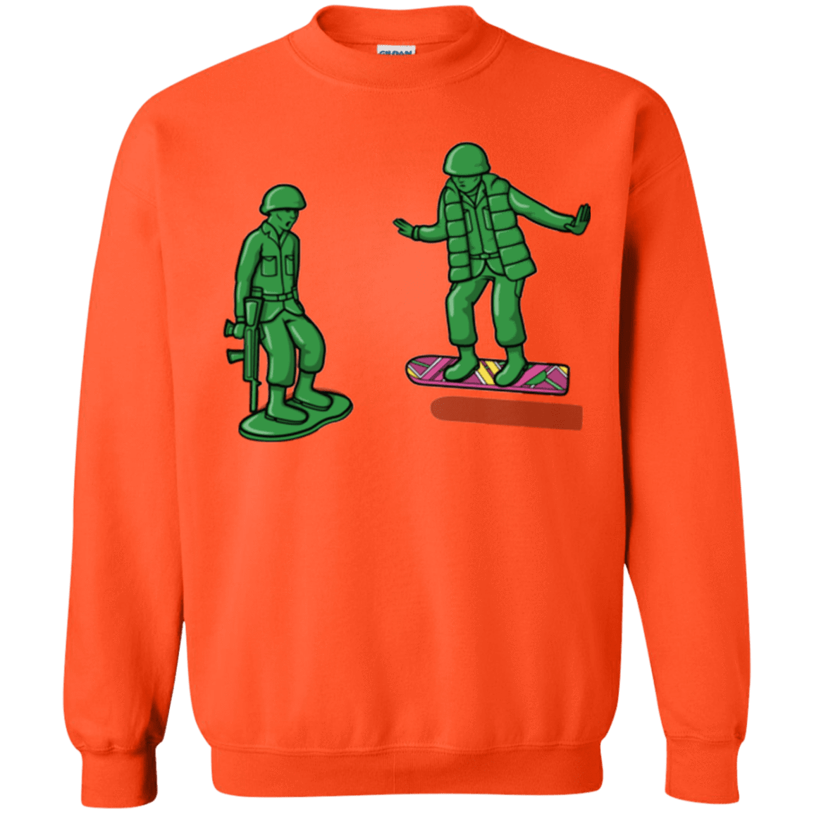 Sweatshirts Orange / Small Back Toy The Future Crewneck Sweatshirt