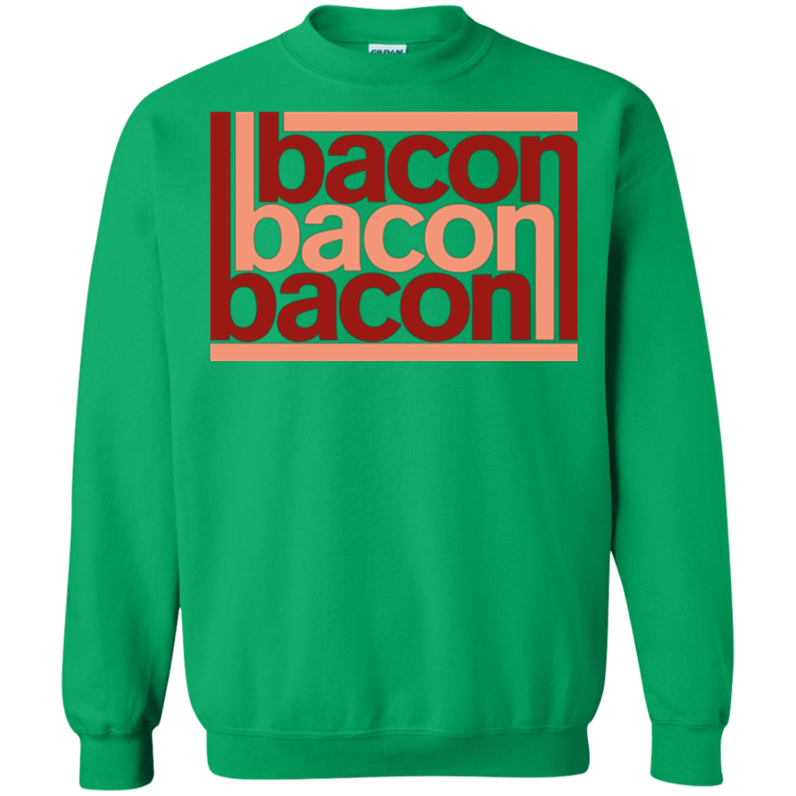 Sweatshirts Irish Green / Small Bacon-Bacon-Bacon Crewneck Sweatshirt