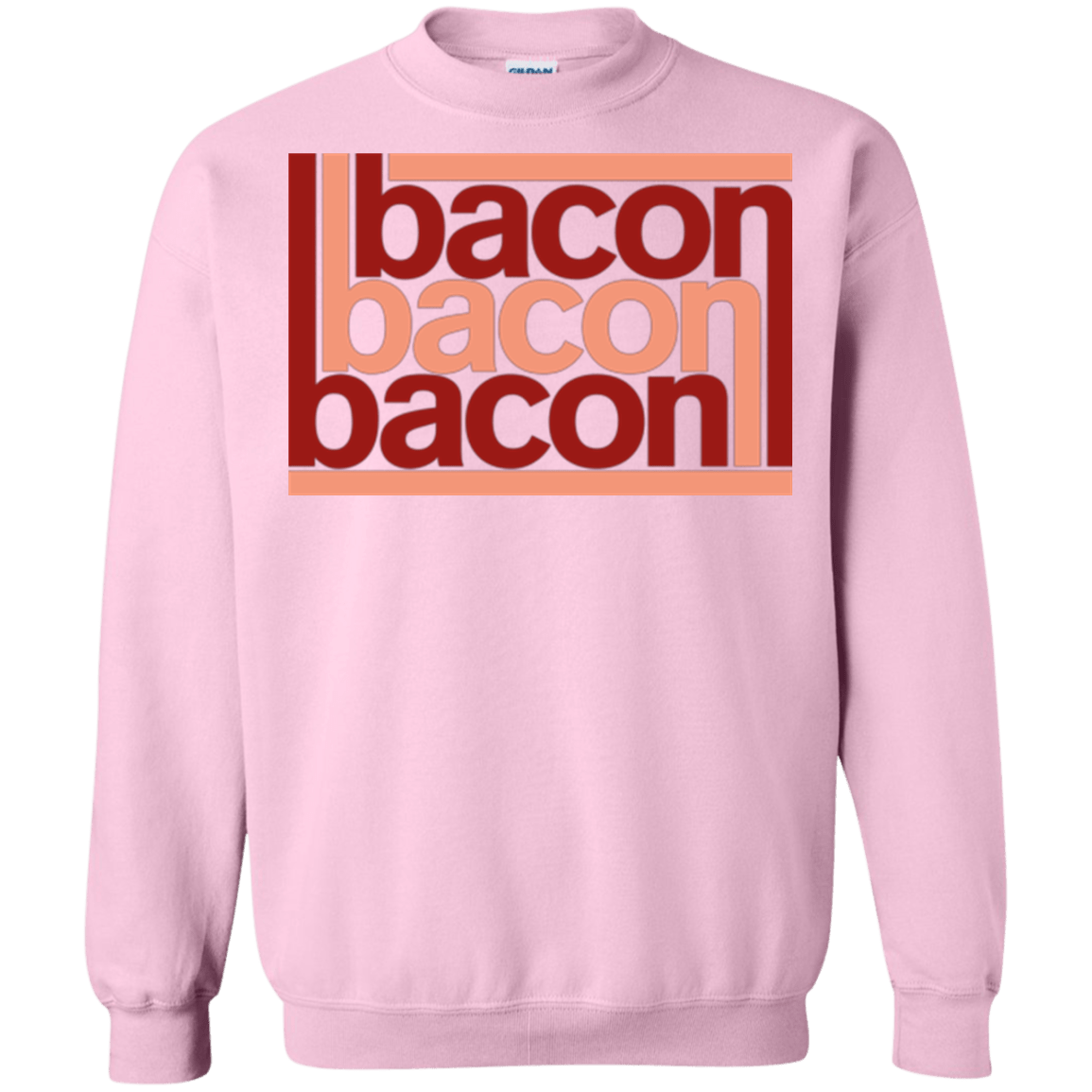 Sweatshirts Light Pink / Small Bacon-Bacon-Bacon Crewneck Sweatshirt