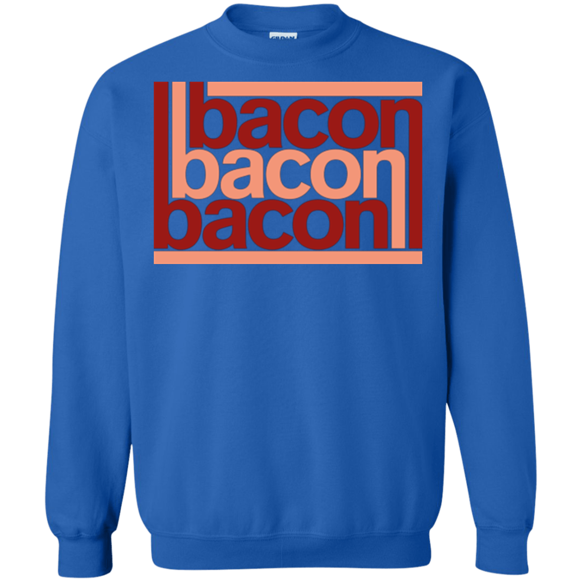Sweatshirts Royal / Small Bacon-Bacon-Bacon Crewneck Sweatshirt