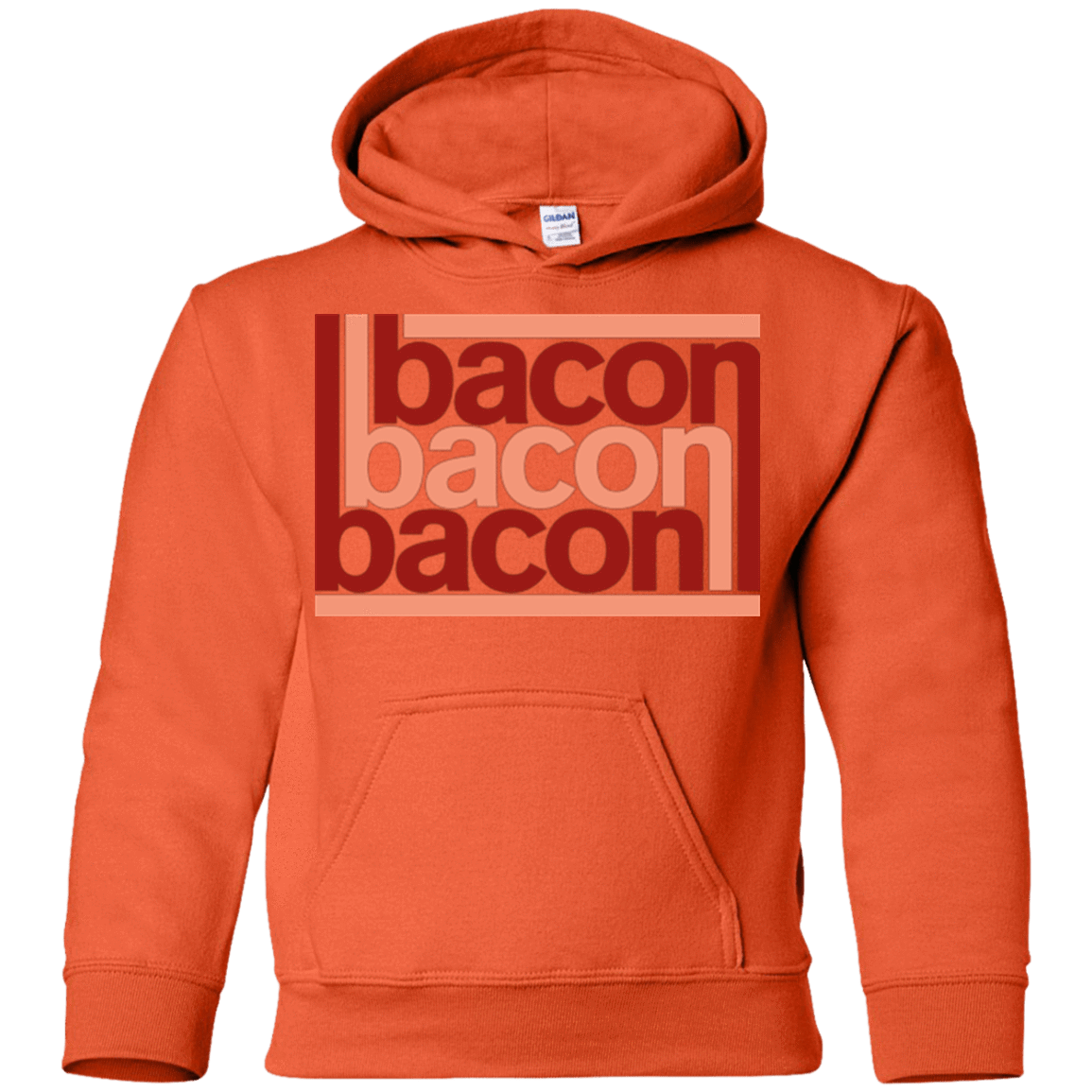 Sweatshirts Orange / YS Bacon-Bacon-Bacon Youth Hoodie
