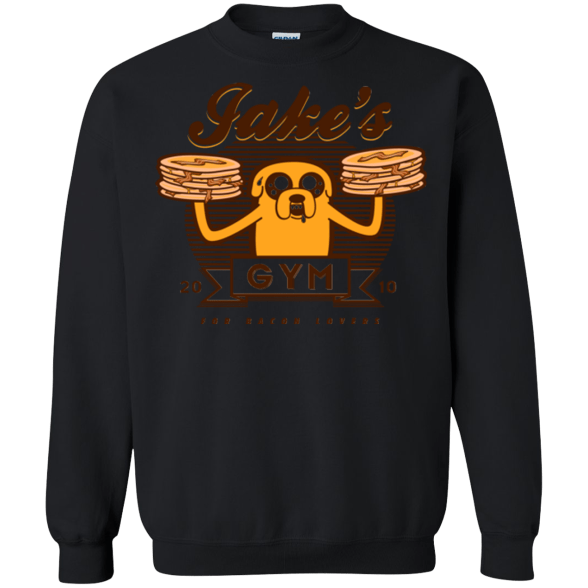 Sweatshirts Black / Small Bacon lovers gym Crewneck Sweatshirt