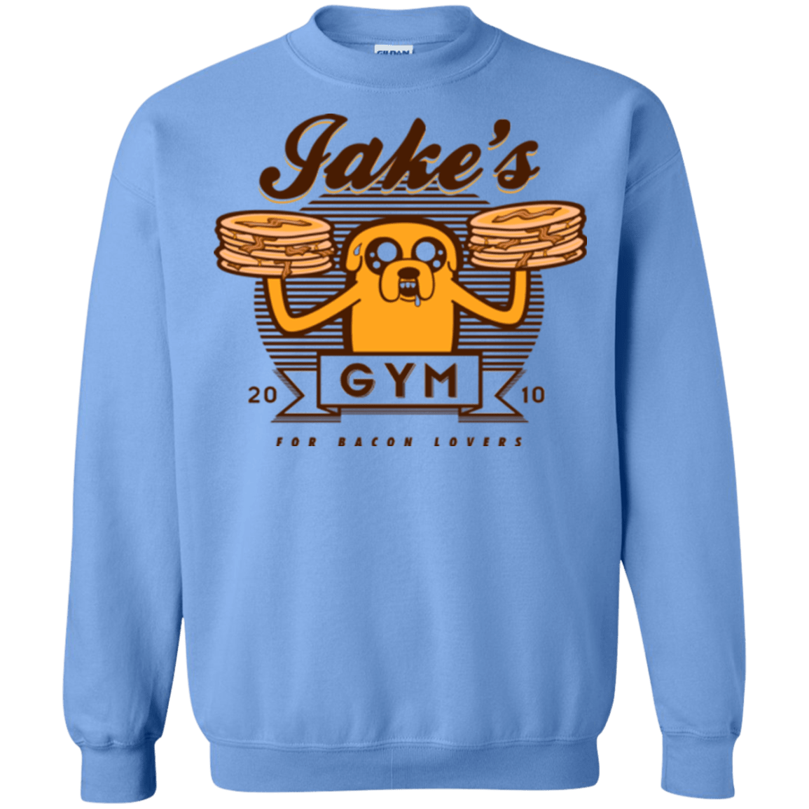 Sweatshirts Carolina Blue / Small Bacon lovers gym Crewneck Sweatshirt