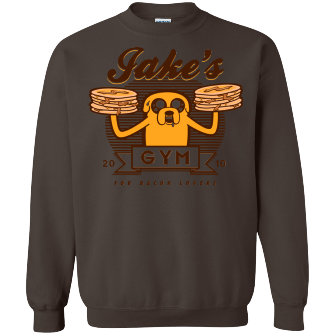 Sweatshirts Dark Chocolate / Small Bacon lovers gym Crewneck Sweatshirt