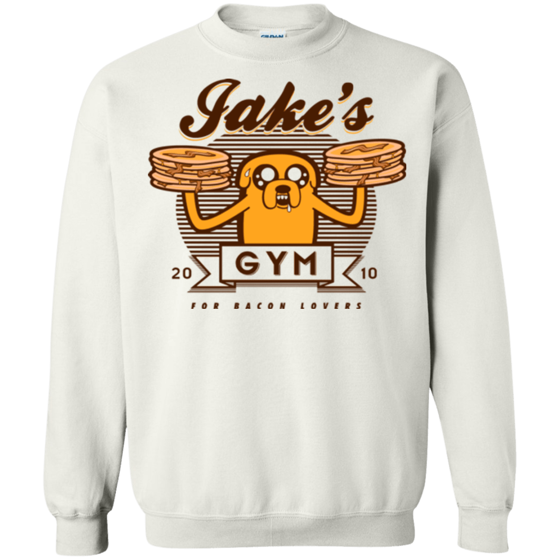 Sweatshirts White / Small Bacon lovers gym Crewneck Sweatshirt