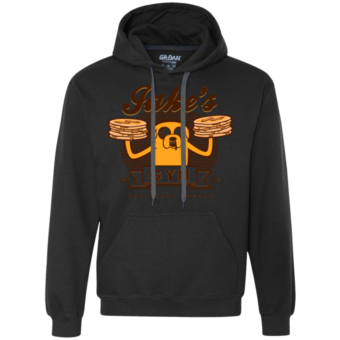 Sweatshirts Black / Small Bacon lovers gym Premium Fleece Hoodie