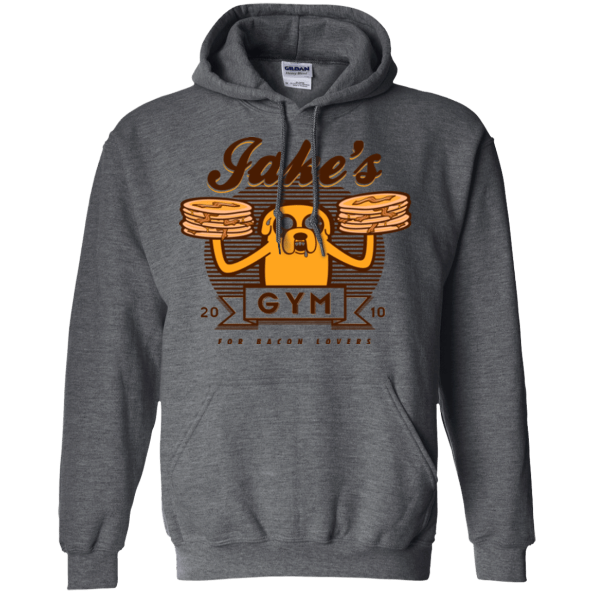 Sweatshirts Dark Heather / Small Bacon lovers gym Pullover Hoodie
