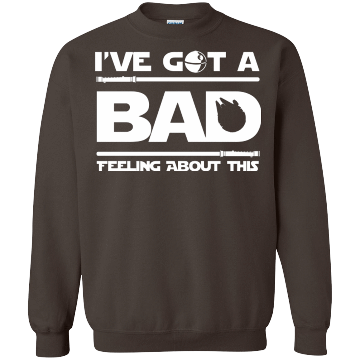 Sweatshirts Dark Chocolate / Small Bad Feeling Crewneck Sweatshirt