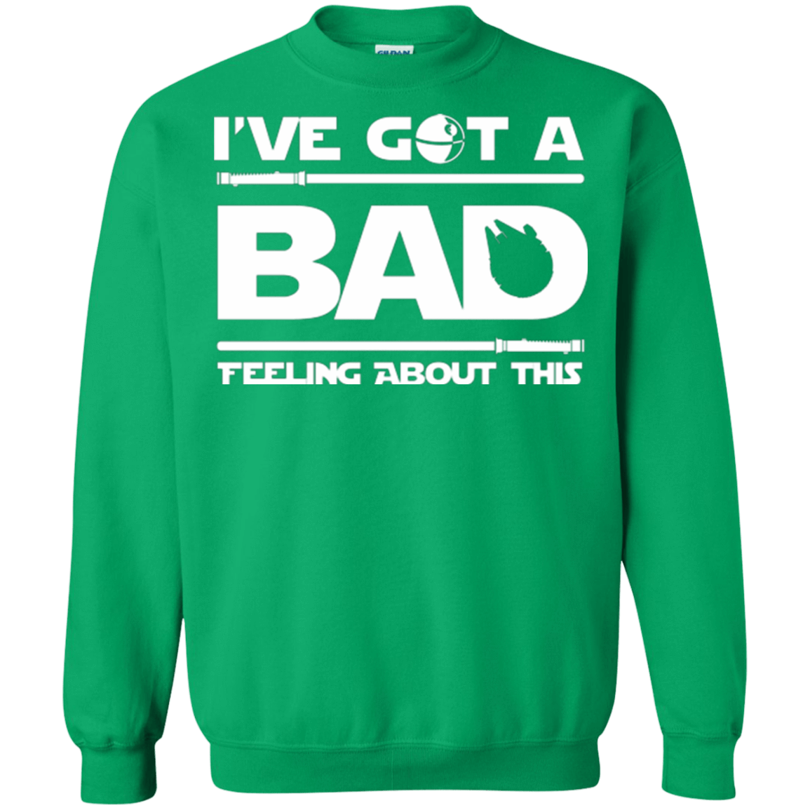 Sweatshirts Irish Green / Small Bad Feeling Crewneck Sweatshirt
