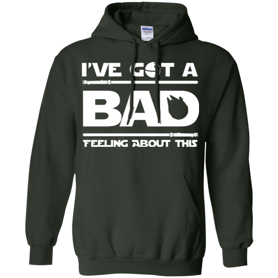 Sweatshirts Forest Green / Small Bad Feeling Pullover Hoodie