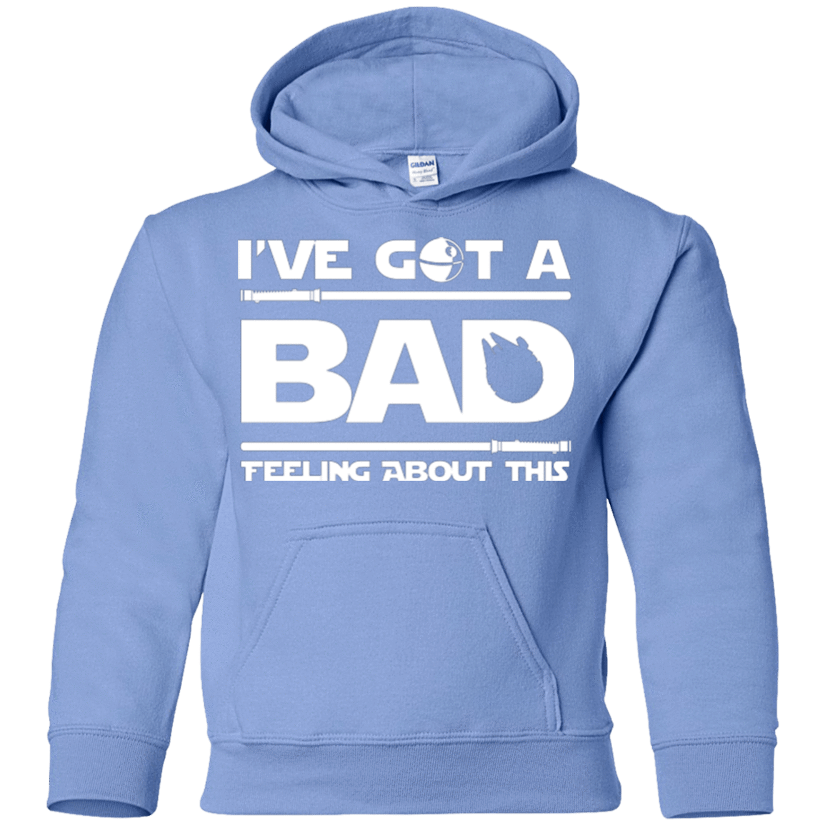 Sweatshirts Carolina Blue / YS Bad Feeling Youth Hoodie