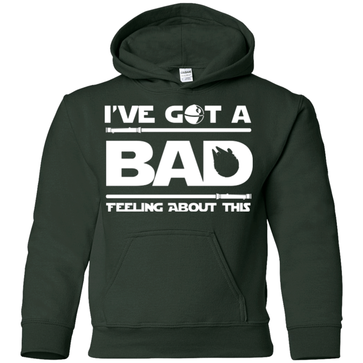 Sweatshirts Forest Green / YS Bad Feeling Youth Hoodie