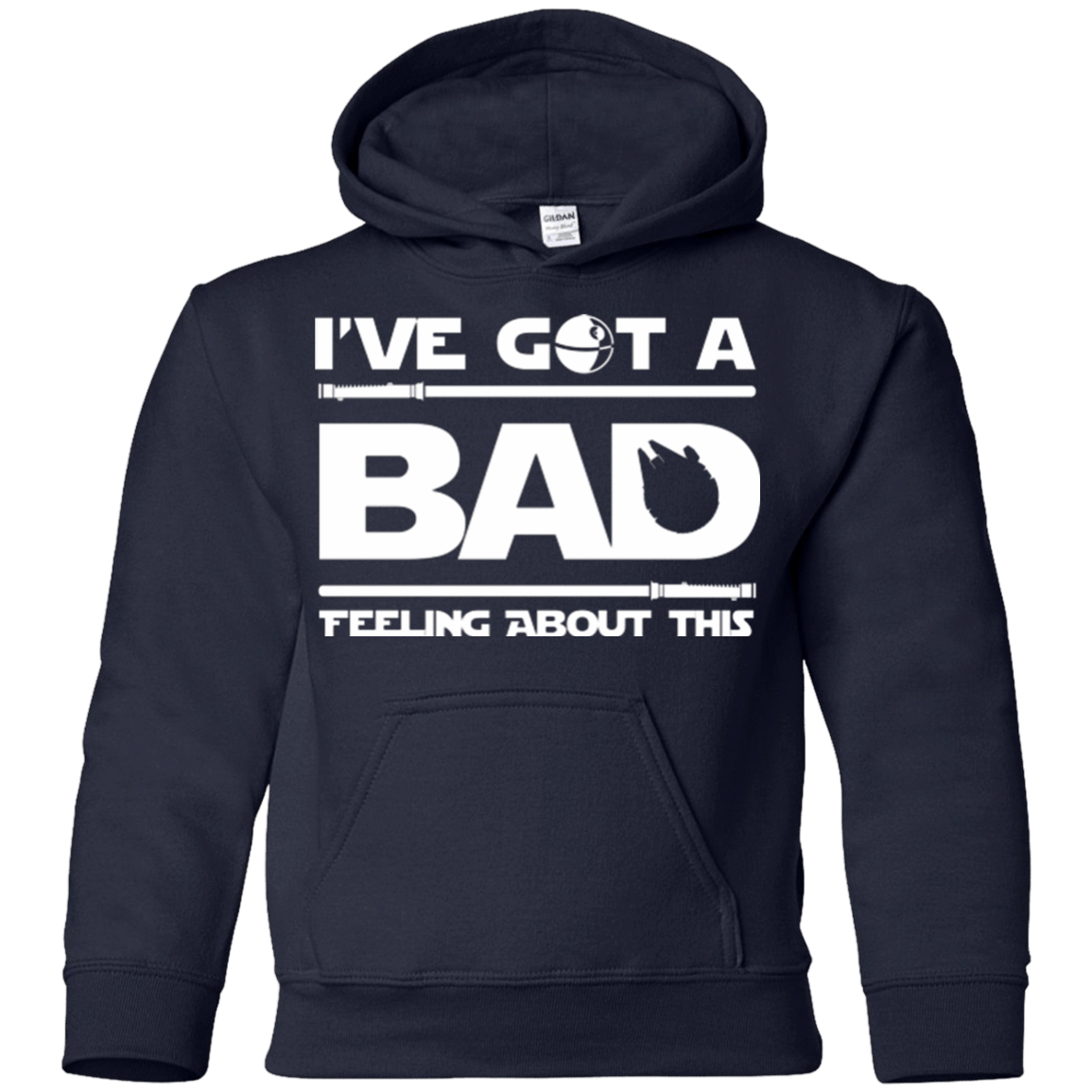 Sweatshirts Navy / YS Bad Feeling Youth Hoodie