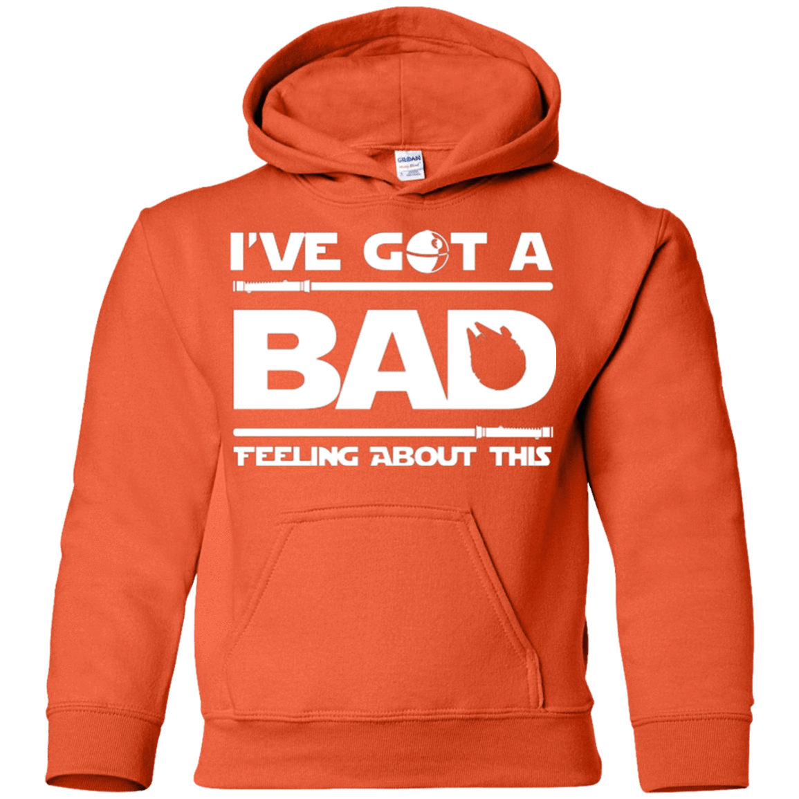 Sweatshirts Orange / YS Bad Feeling Youth Hoodie
