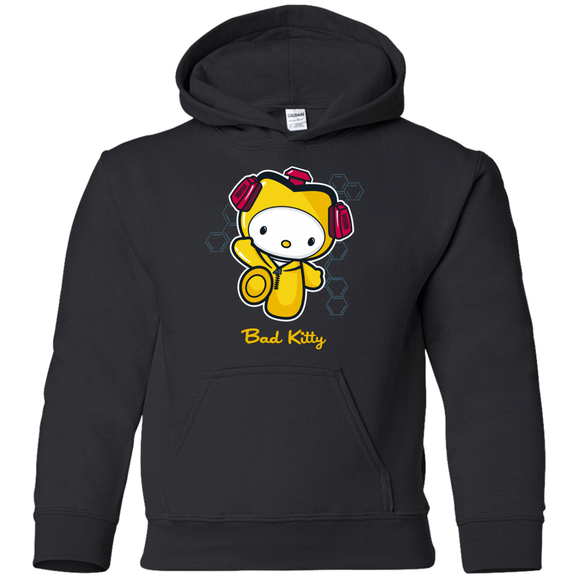 Sweatshirts Black / YS Bad Kitty Youth Hoodie