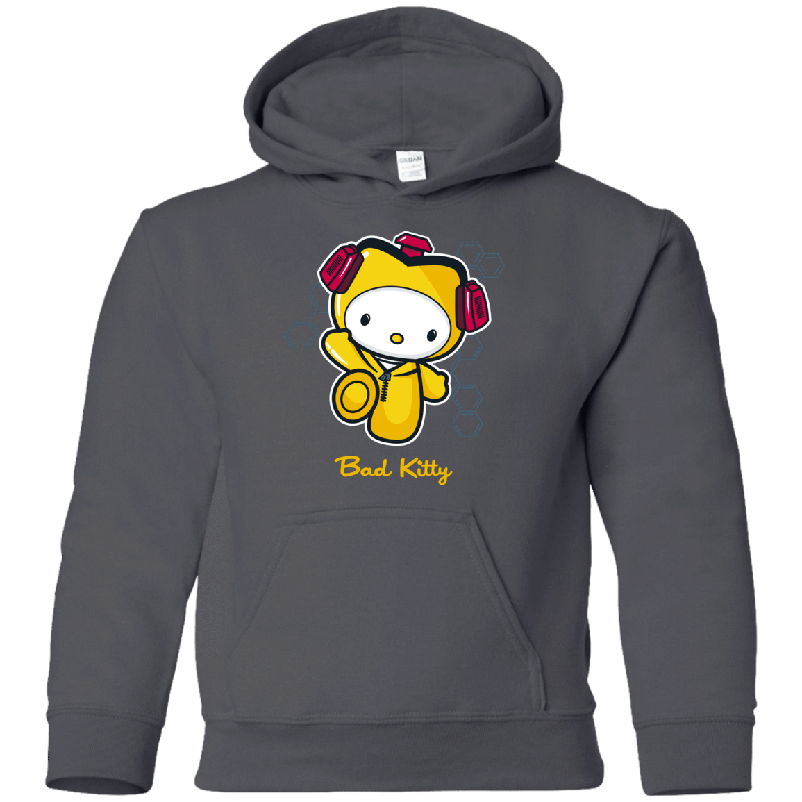 Sweatshirts Charcoal / YS Bad Kitty Youth Hoodie