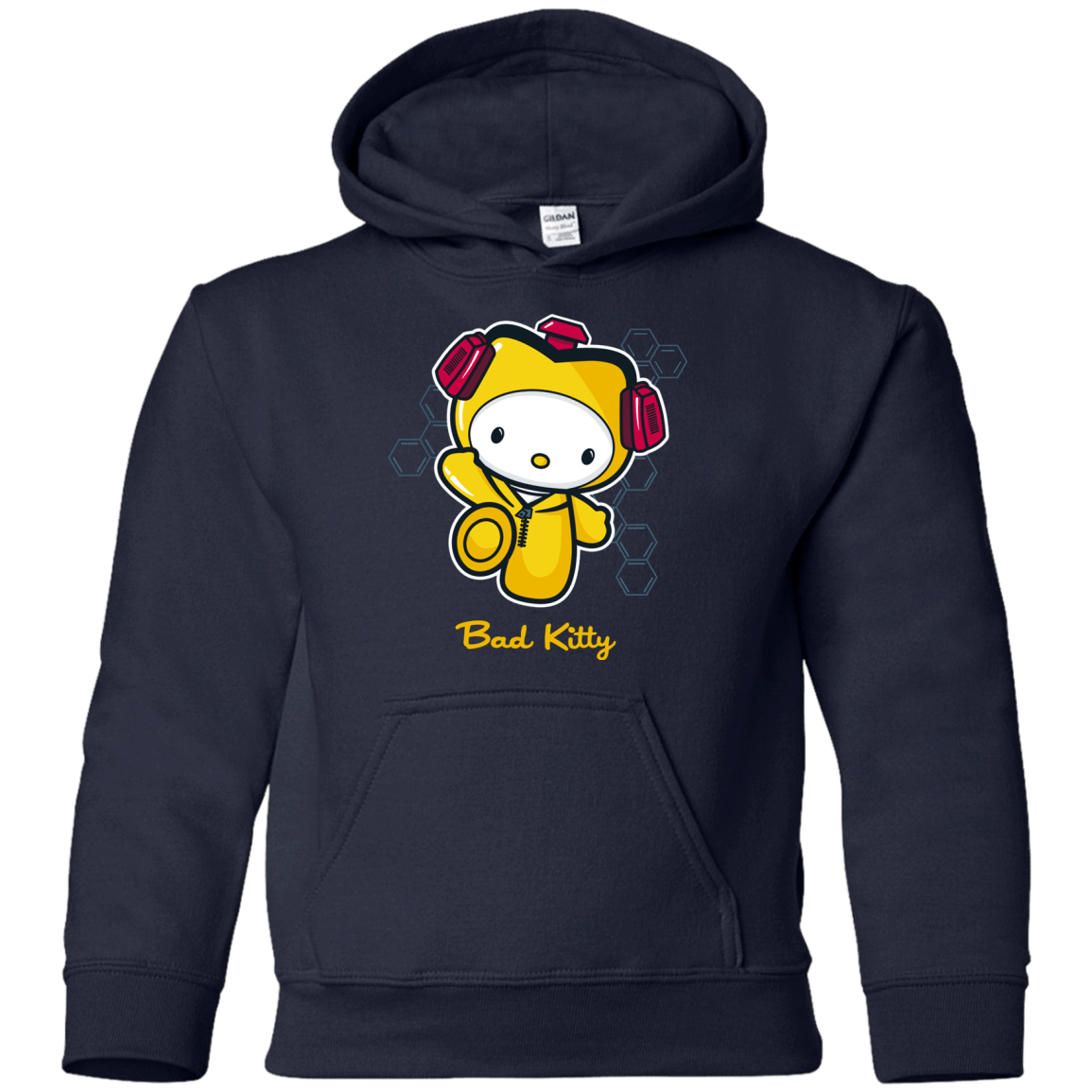 Sweatshirts Navy / YS Bad Kitty Youth Hoodie