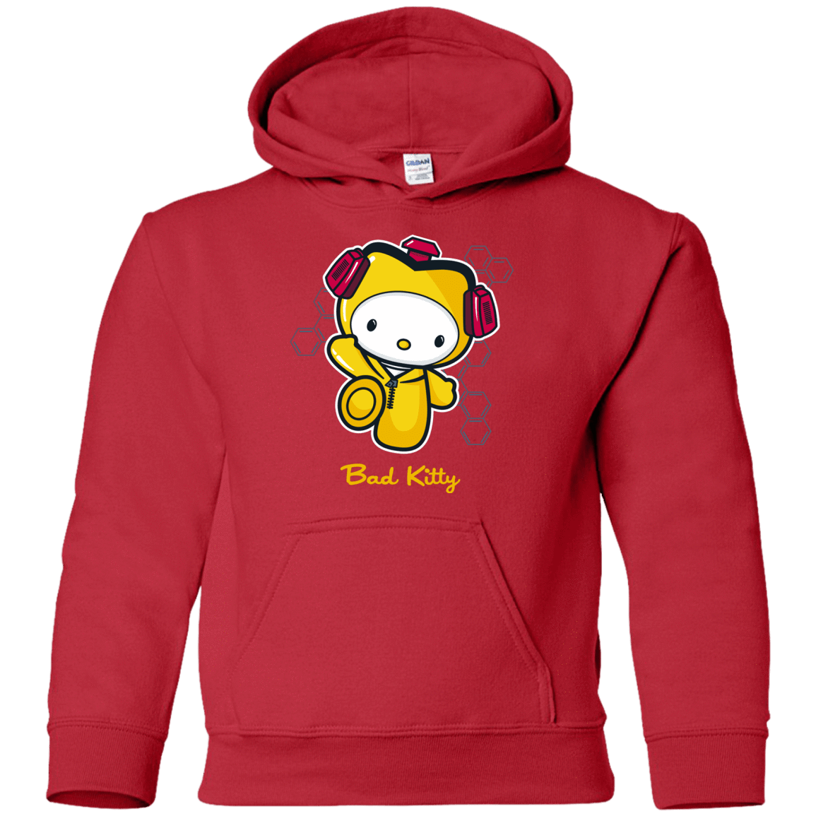 Sweatshirts Red / YS Bad Kitty Youth Hoodie
