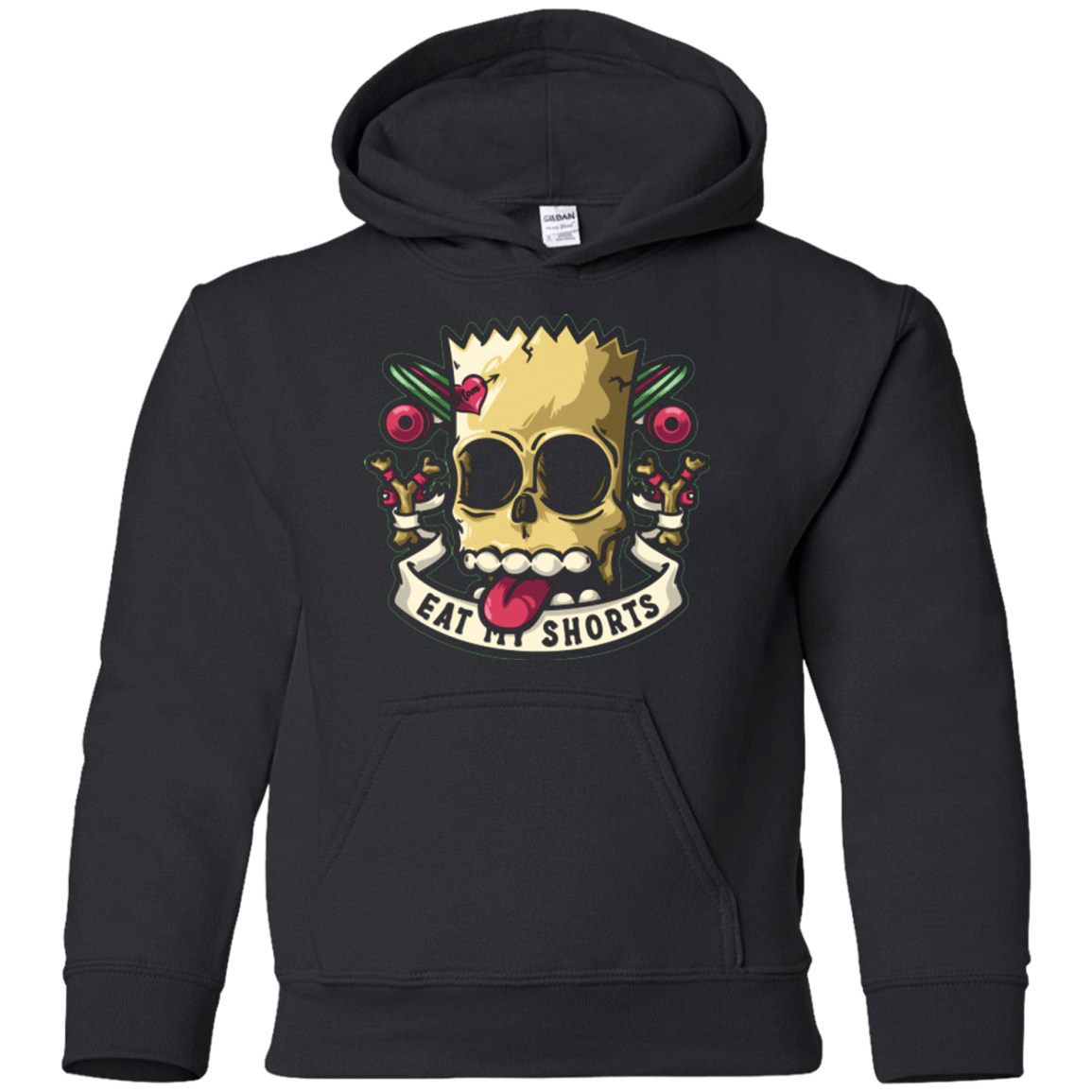 Sweatshirts Black / YS Bad to the Bone Youth Hoodie