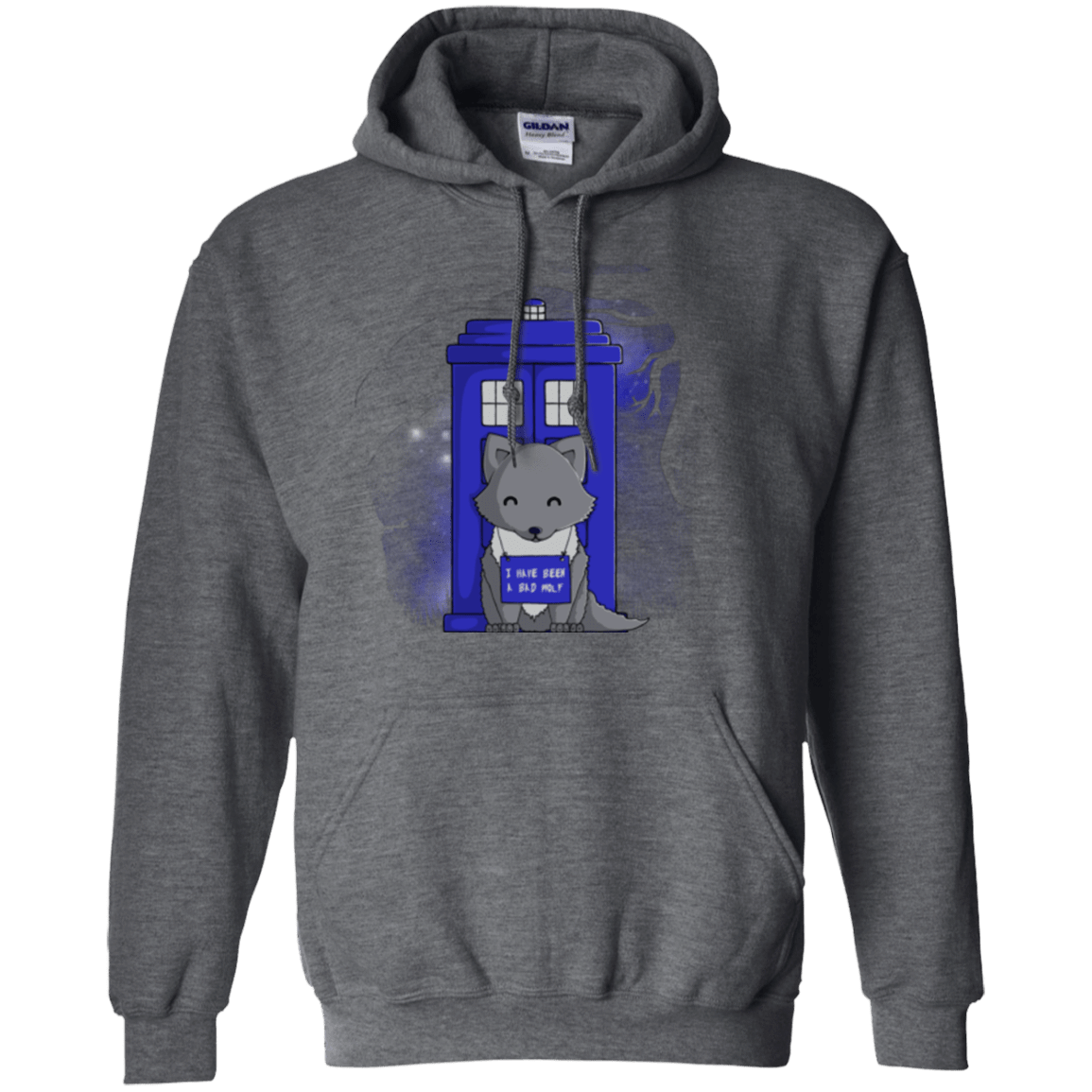 Sweatshirts Dark Heather / Small Bad Wolf Pullover Hoodie
